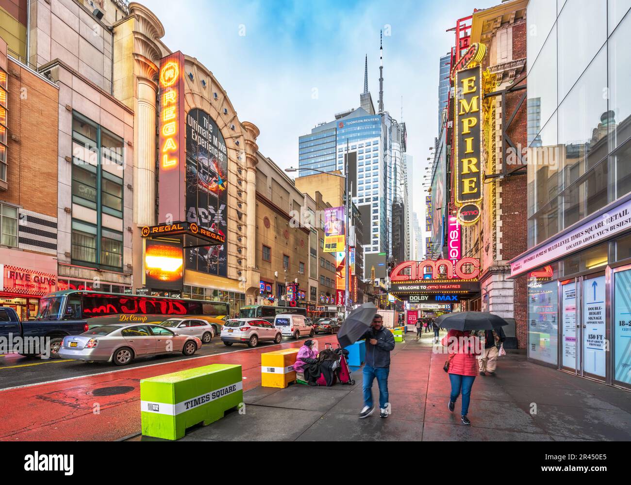 Times Square, Manhatten New York City, NY, Vereinigte Staaten von Amerika Stockfoto