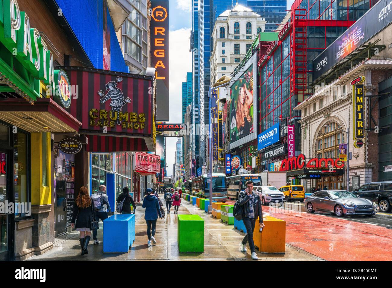 Times Square, Manhatten New York City, NY, Vereinigte Staaten von Amerika Stockfoto