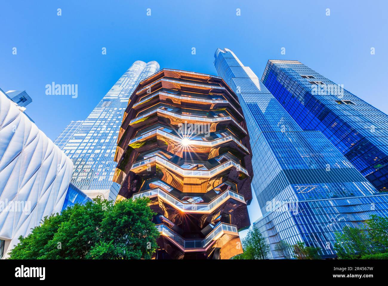 Das Schiff, architektonische Attraktion in Hudson Yards Hudson River Manhatten, Chelsea, New York City, NY, Vereinigte Staaten von Amerika Stockfoto