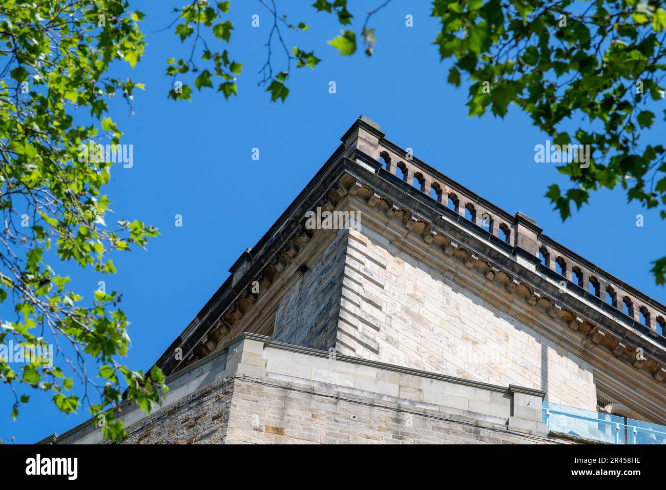 Blick auf Nottingham Castle in Nottingham City, Nottinghamshire England Großbritannien Stockfoto