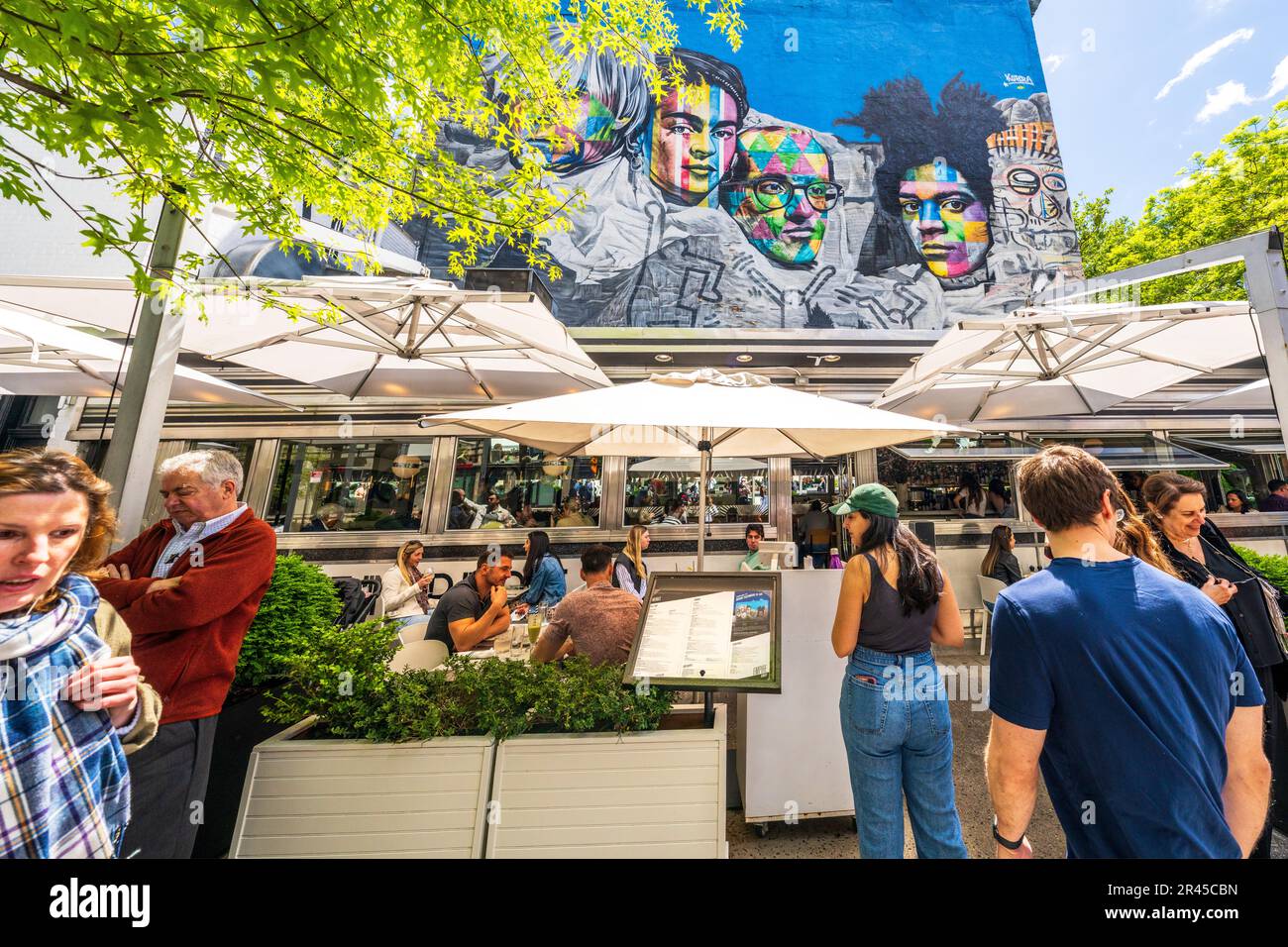 The Empire Diner, Historic Diner in Chelsea Chelsea, Manhatten, New York City, NY, Vereinigte Staaten von Amerika Stockfoto