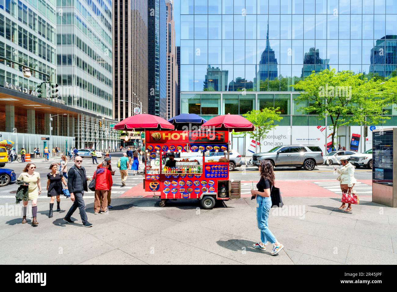 Bryant Park Manhatten, New York City, NY, Vereinigte Staaten von Amerika Stockfoto