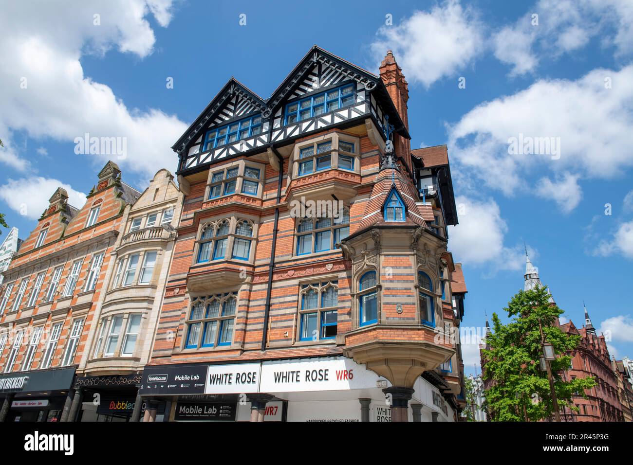 Fothergill Architecture an der Ecke King Street und Long Row in Nottingham City, Nottinghamshire England Großbritannien Stockfoto