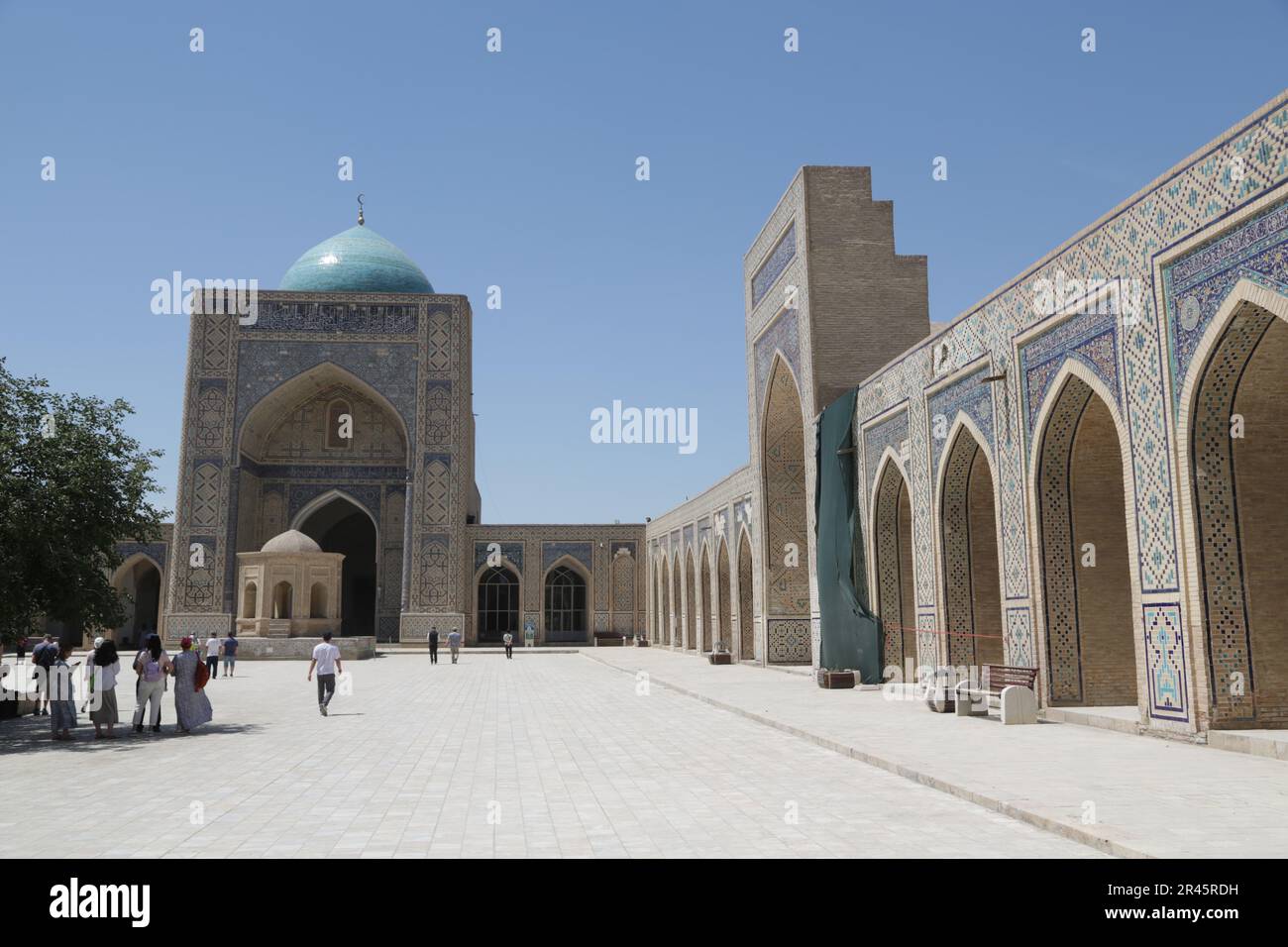 In Usbekistan die antike Seidenstraße und die Geschichte Stockfoto