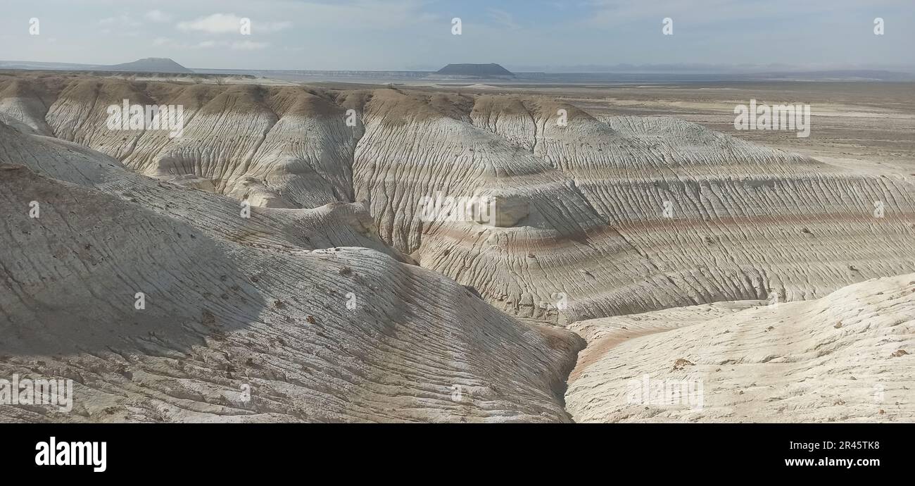 In Kasachstan ist die Mangystau wunderschön und wild im Land Stockfoto