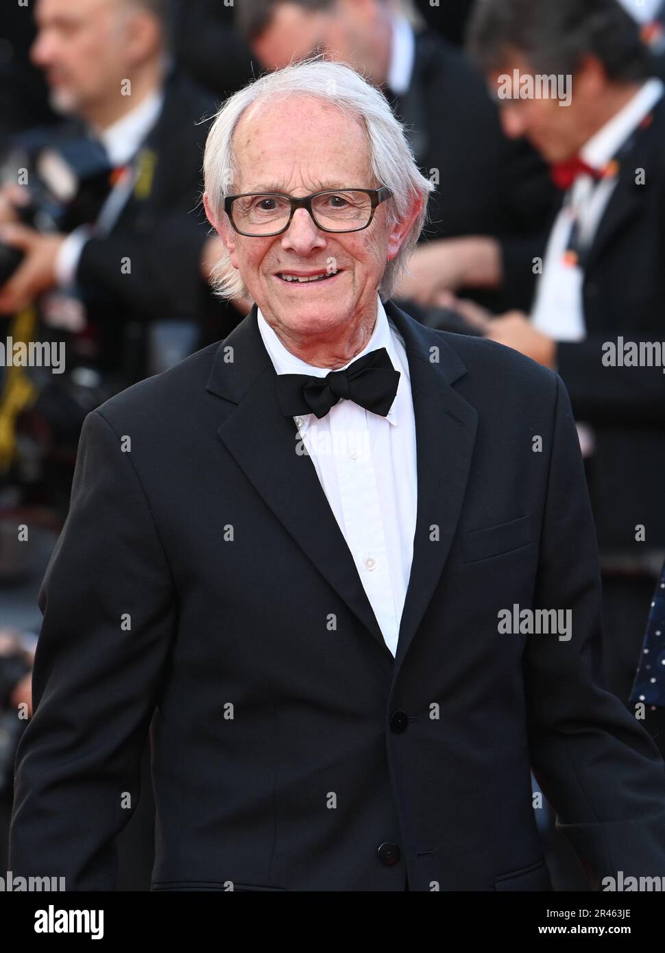 Ken Loach, der beim Cannes Film Festival 76. in Cannes, Frankreich, an der Fotokonferenz für Elemental teilnimmt. Foto: Freitag, 26. Mai 2023. Das Foto sollte lauten: Doug Peters/PA Wire Stockfoto