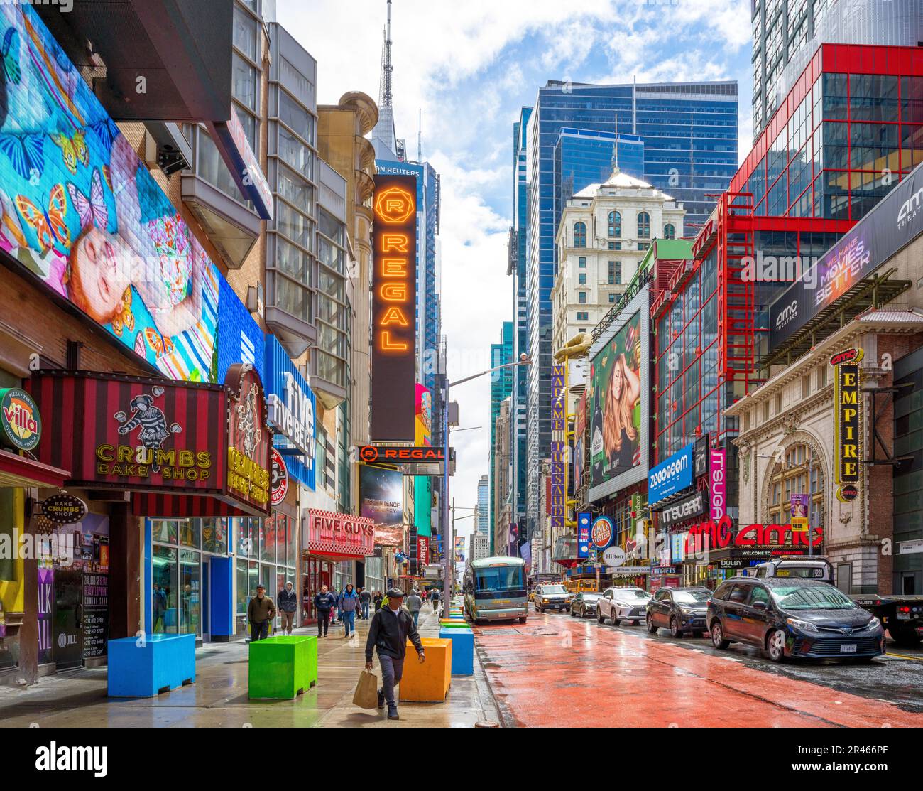 Times Square, Manhatten New York City, NY, Vereinigte Staaten von Amerika Stockfoto