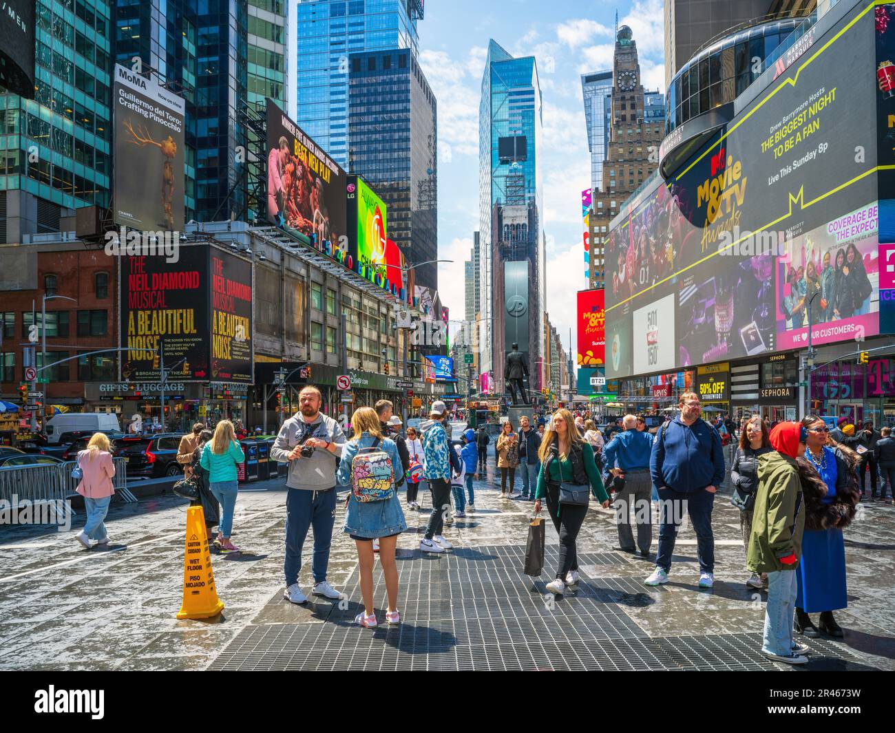 Times Square, Manhatten New York City, NY, Vereinigte Staaten von Amerika Stockfoto