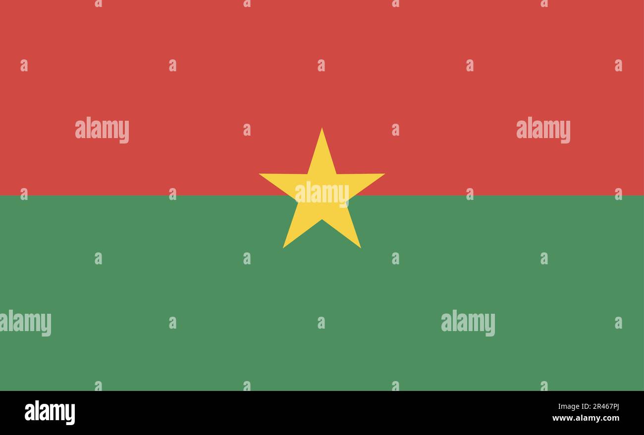 Burkina-faso Flaggen-Design Stock Vektor