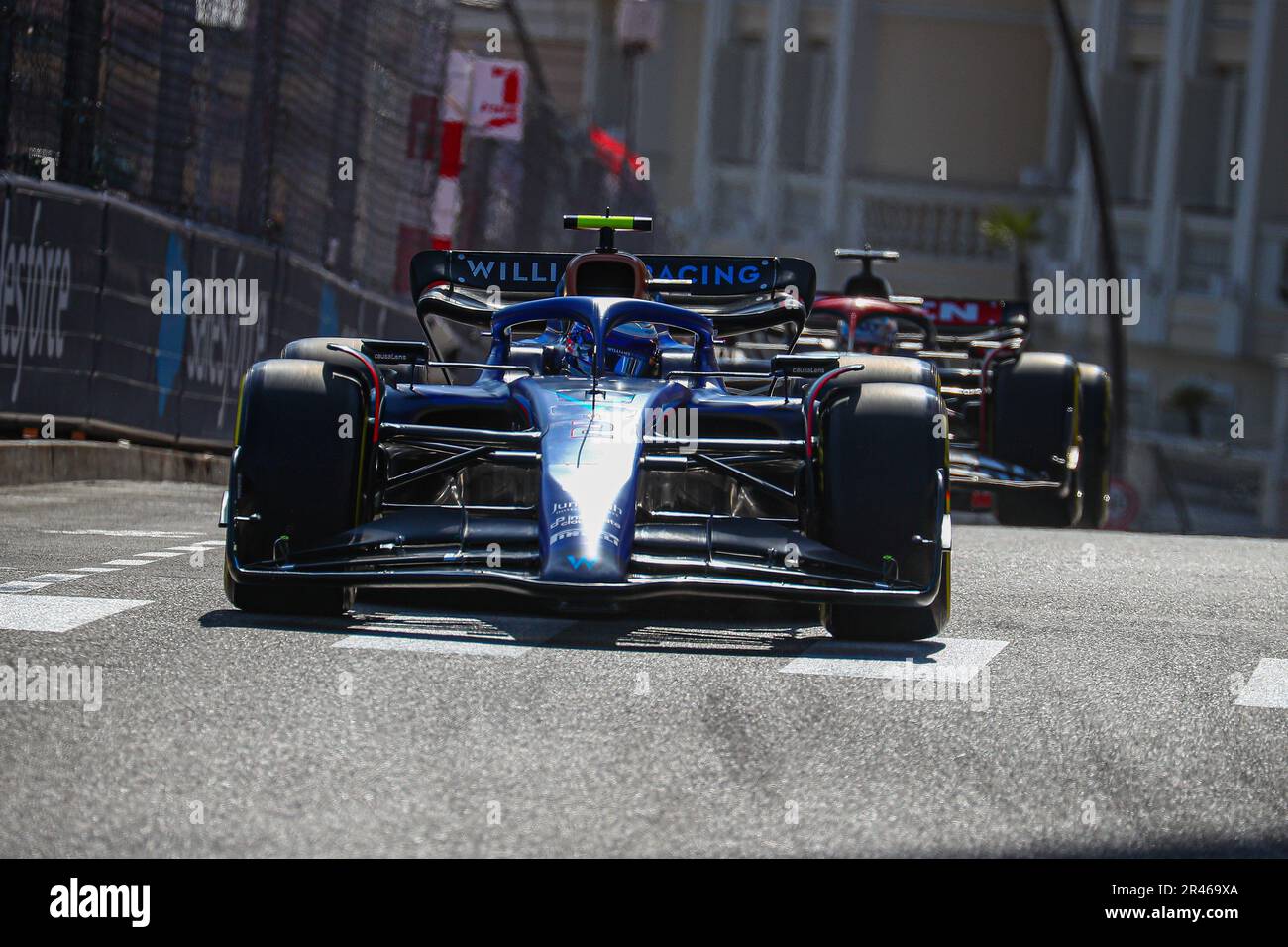 Montecarlo, Monaco. 26. Mai 2023. #02 Logan SarSergeant Williams Racing Mercedes während des Monaco GP, 25-28. Mai 2023 in Montecarlo, Formel 1 Weltmeisterschaft 2023. Kredit: Unabhängige Fotoagentur/Alamy Live News Stockfoto
