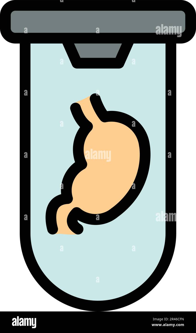 Ikone von Bioengineering. Umriss Bioengineering Vektorsymbol für Webdesign isoliert auf weißem Hintergrund, flach Stock Vektor