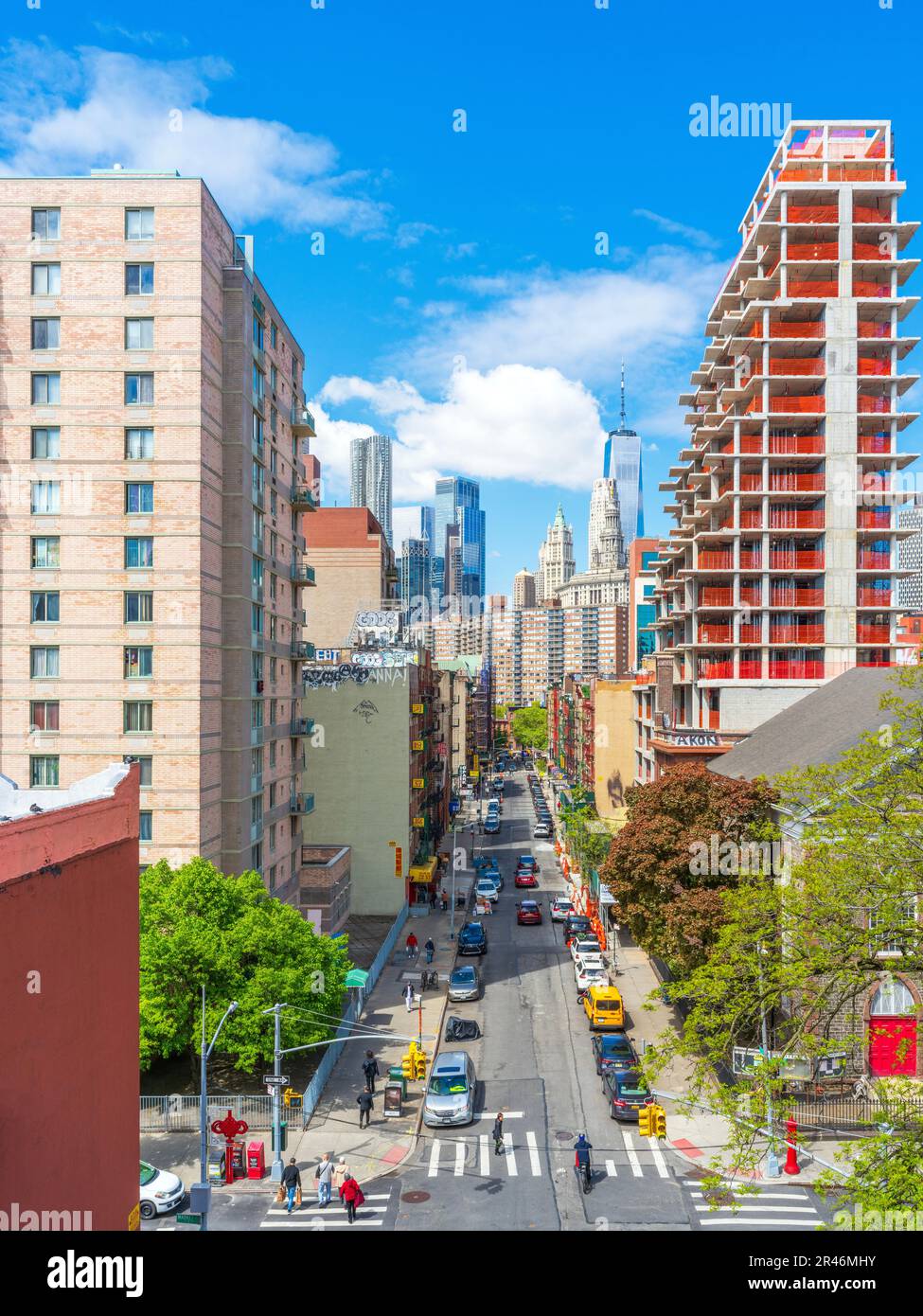 China Town, Street Scene Manhatten, New York City, NY, Vereinigte Staaten von Amerika Stockfoto