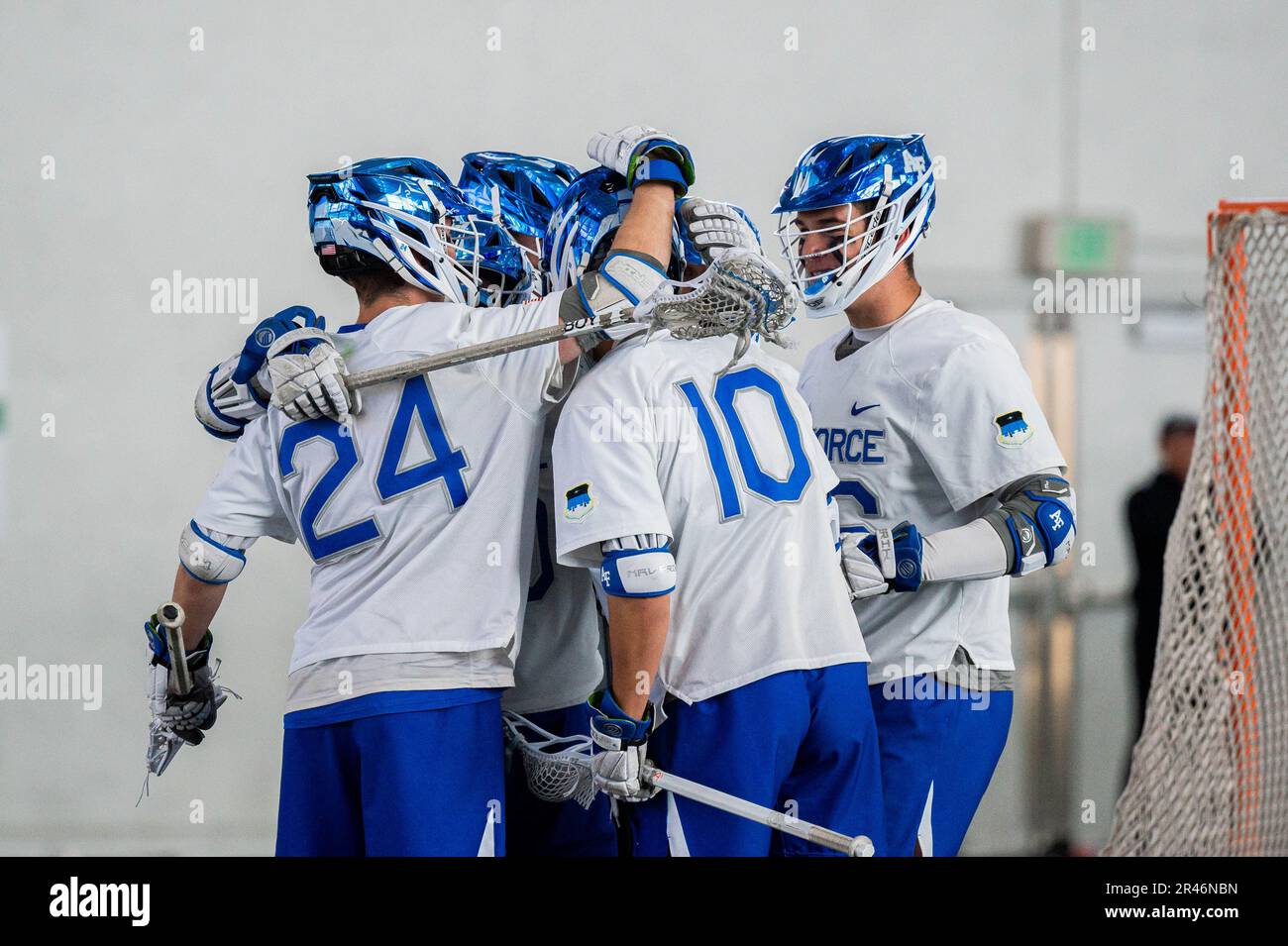 USA Air Force Academy Air Force LacrosseSpieler feiern nach einem