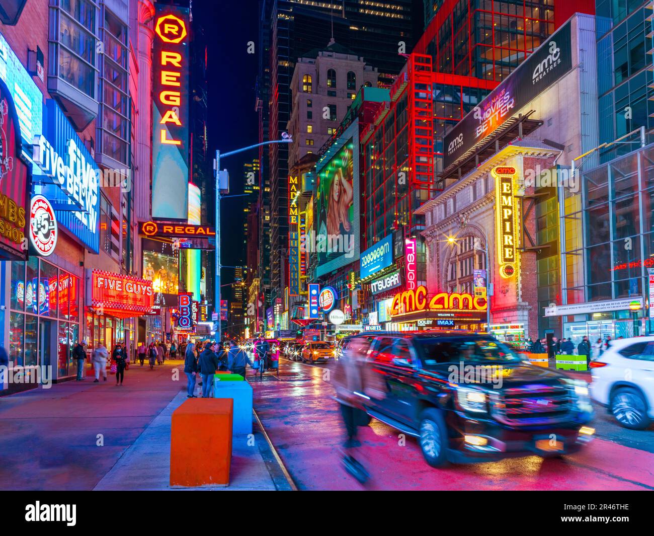 Times Square, Manhatten New York City, NY, Vereinigte Staaten von Amerika Stockfoto