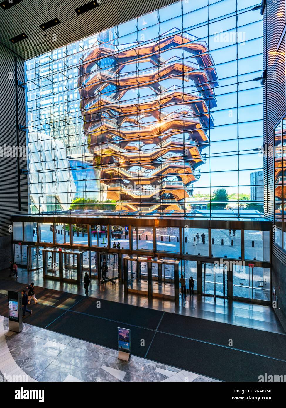 Das Schiff, architektonische Attraktion im Hudson Yards Shopping Center Hudson River Manhatten, Chelsea, New York City, NY, Vereinigte Staaten von Amerika Stockfoto
