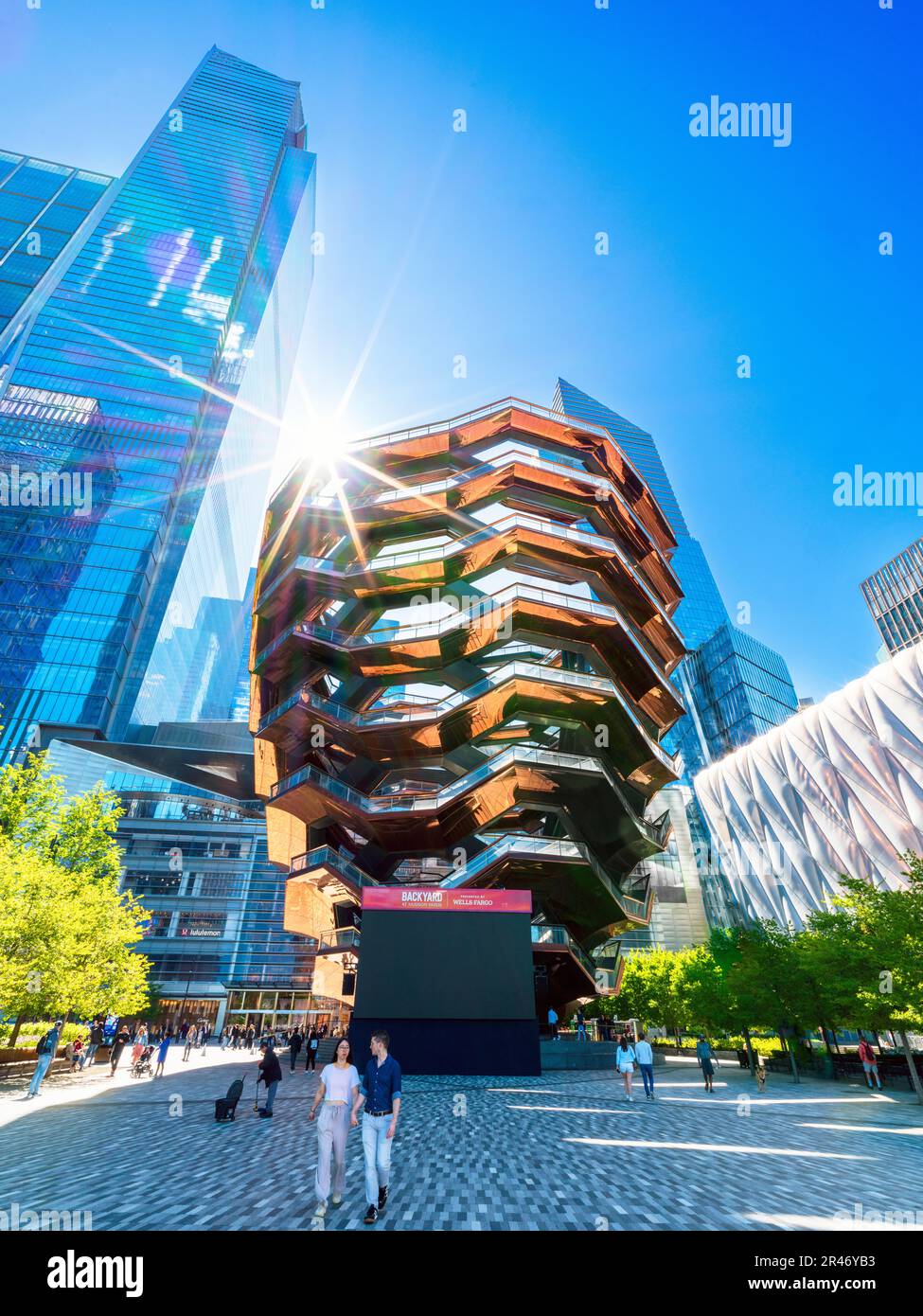 Das Schiff, architektonische Attraktion in Hudson Yards Hudson River Manhatten, Chelsea, New York City, NY, Vereinigte Staaten von Amerika Stockfoto