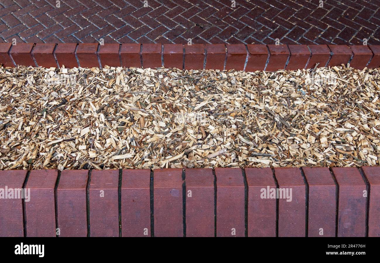 Hackschnitzel Stockfoto