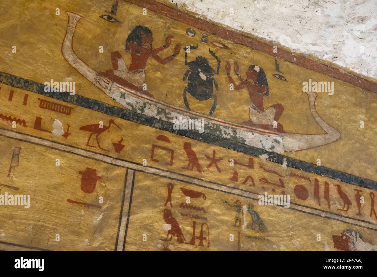 Das Grab von Ay im westlichen Tal der Könige, Luxor, Ägypten Stockfoto