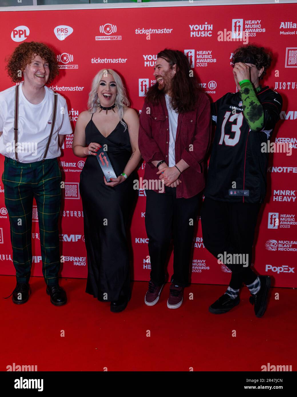 Heavy Music Awards, OVO Arena Wembley, Großbritannien. 26. Mai 2023 Vukovi, Gewinner des Best Production Award bei den Heavy Music Awards 2023, veranstaltet in der OVO Arena Wembley Photo von Amanda Rose/Alamy Live News Stockfoto