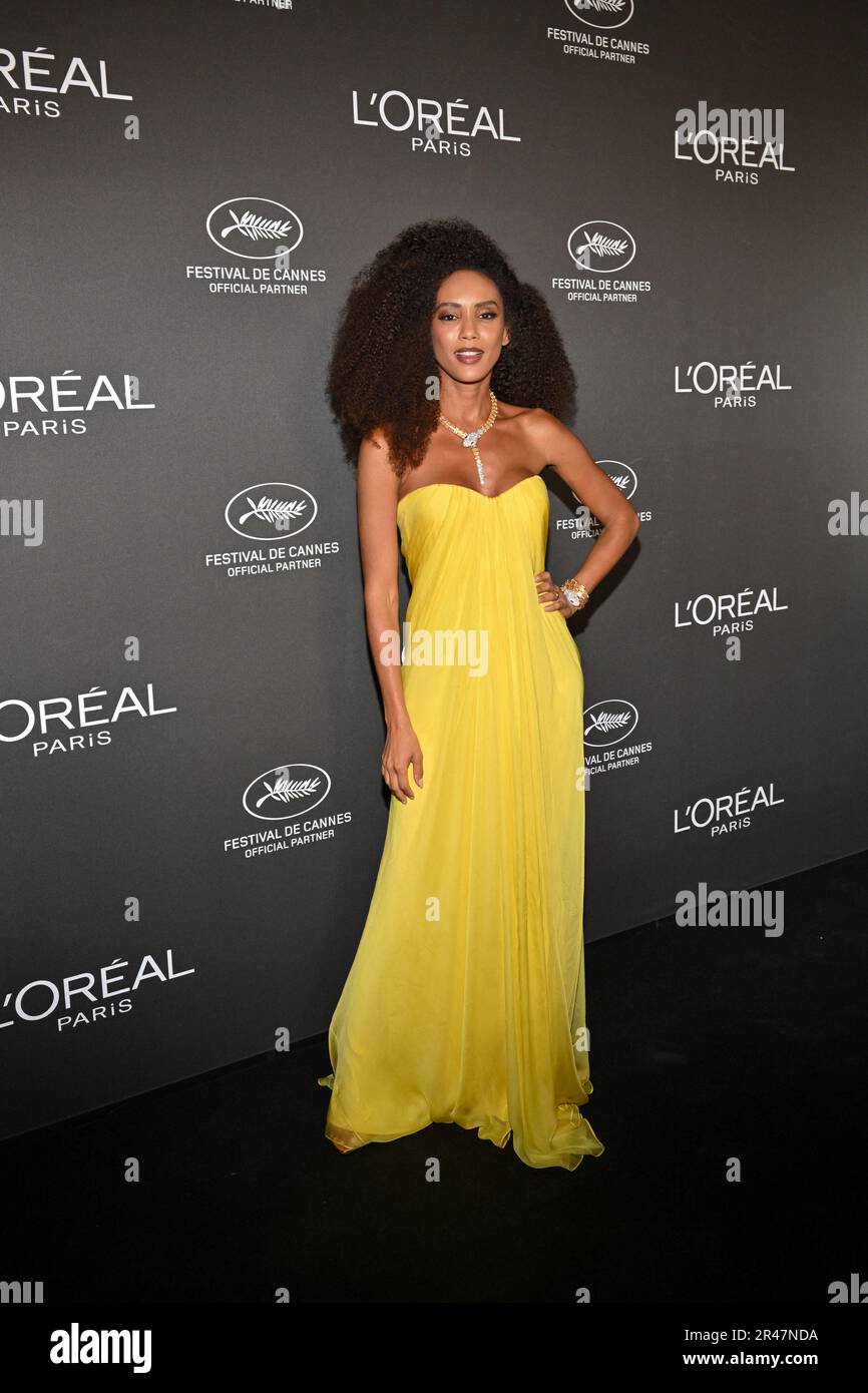 Cannes, Frankreich. 26. Mai 2023. Tais Araujo beim L Oreal Light on Women Award Dinner beim Cannes Film Festival 76. am 26. Mai 2023 in Cannes, Frankreich. Foto: Julien Reynaud/APS-Medias/ABACAPRESS.COM Kredit: Abaca Press/Alamy Live News Stockfoto