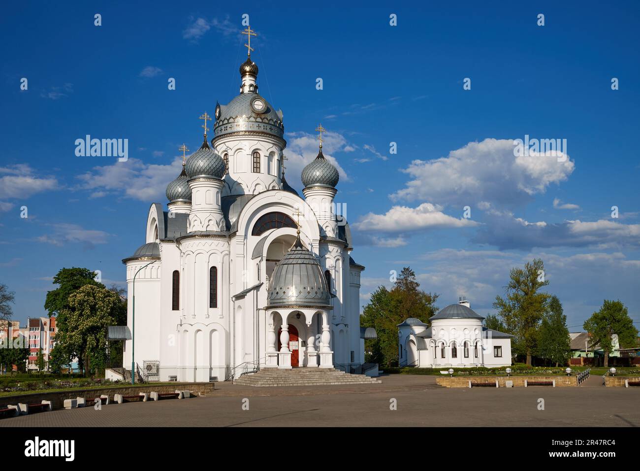 Old orthodox St. Michael The Archangel Church, Bereza, Brest Region, Belarus. Stockfoto