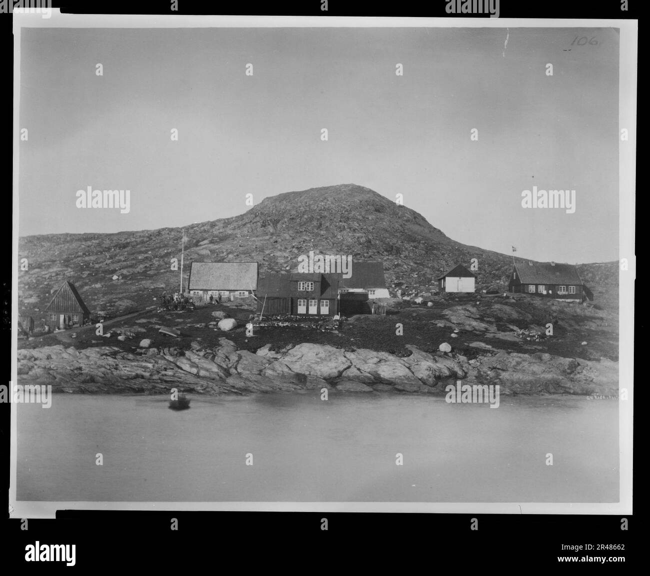 Upernivik (d. h. Upernavik), Grönland, Juli 1881 - G.W. Reisfoto. Stockfoto