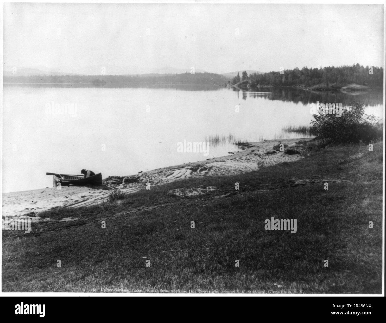 Obere Saranac Lake. Südlich von Jensen Beach Inn Stockfoto