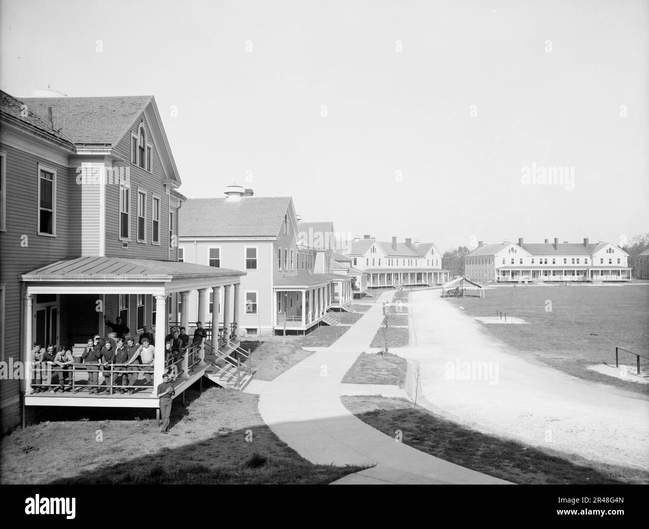 The Barracks, Fort Oglethorpe, Chicamauga [d. h. Chickamauga-Chattanooga National Military] Park, Georgia, zwischen 1900 und 1910. Stockfoto