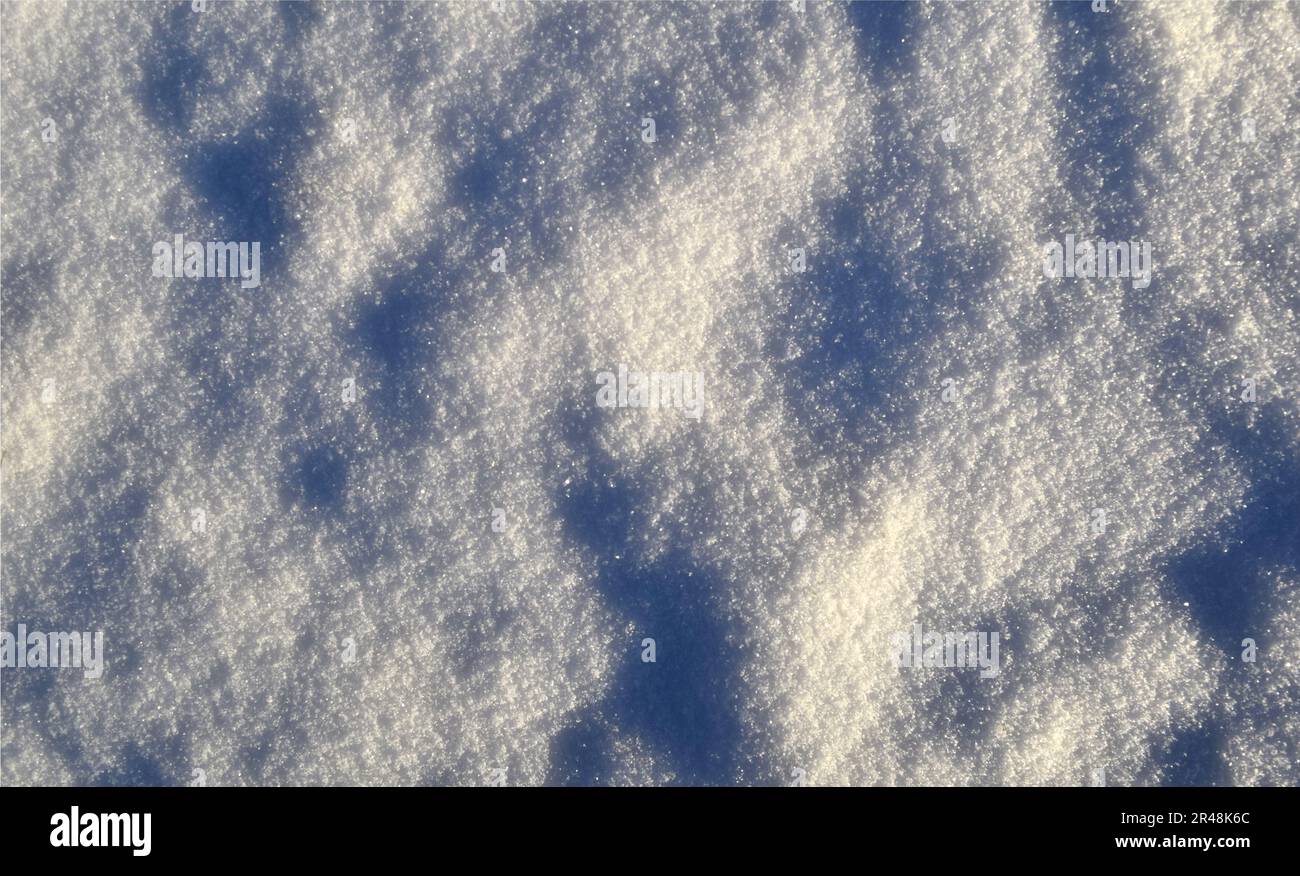 Ein schöner, sauberer Schneehintergrund für Tapeten Stockfoto