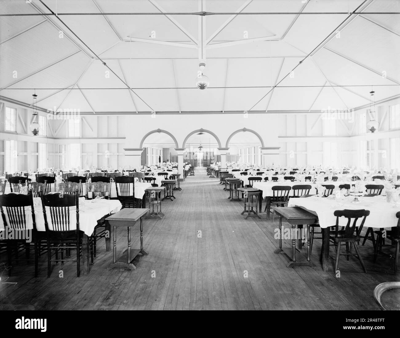 Pen-Mar Park, Speisesaal, zwischen 1900 und 1905 Uhr. Vielleicht das Buena Vista Hotel. Stockfoto