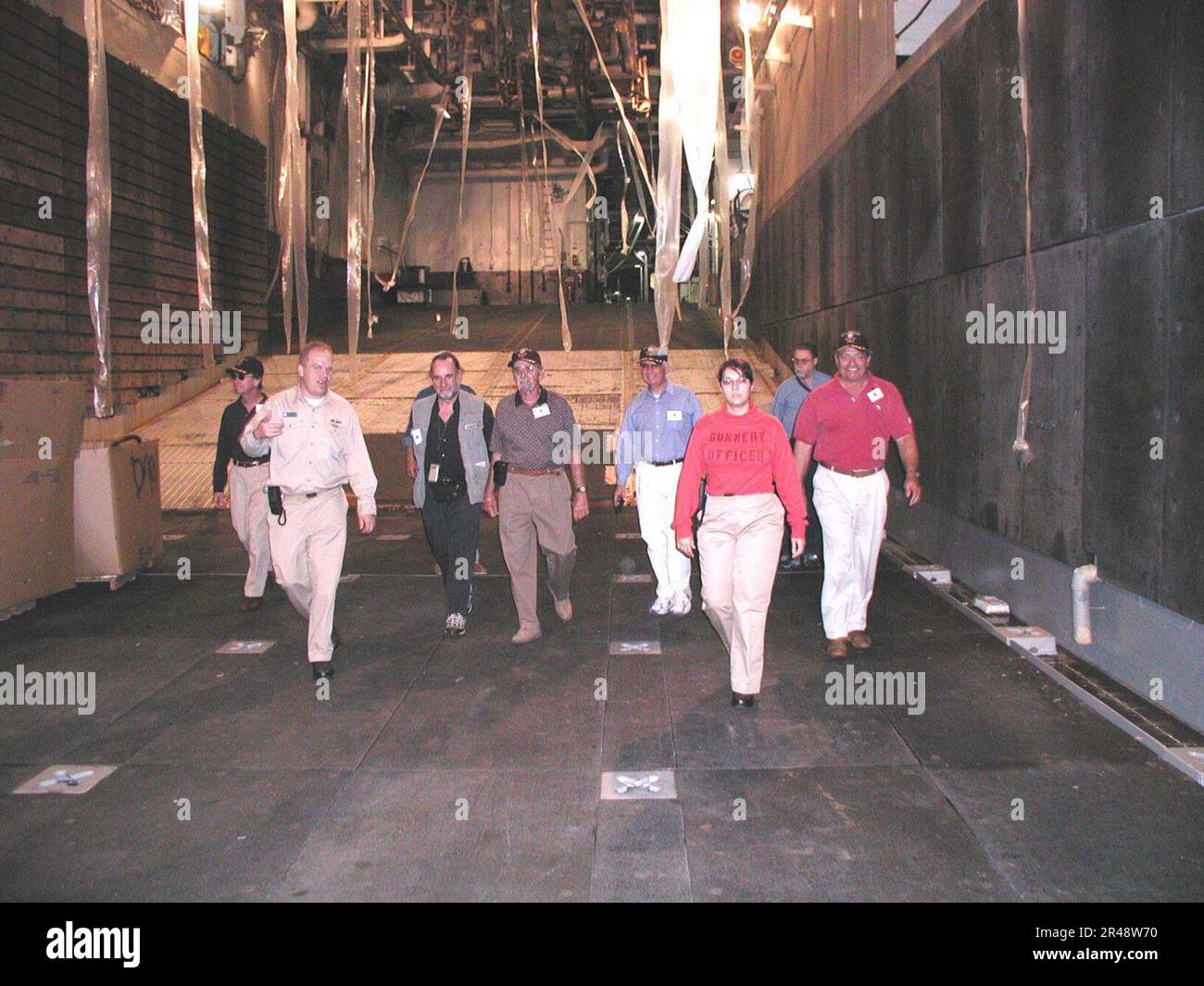 US Navy-Teilnehmer im Stockfoto