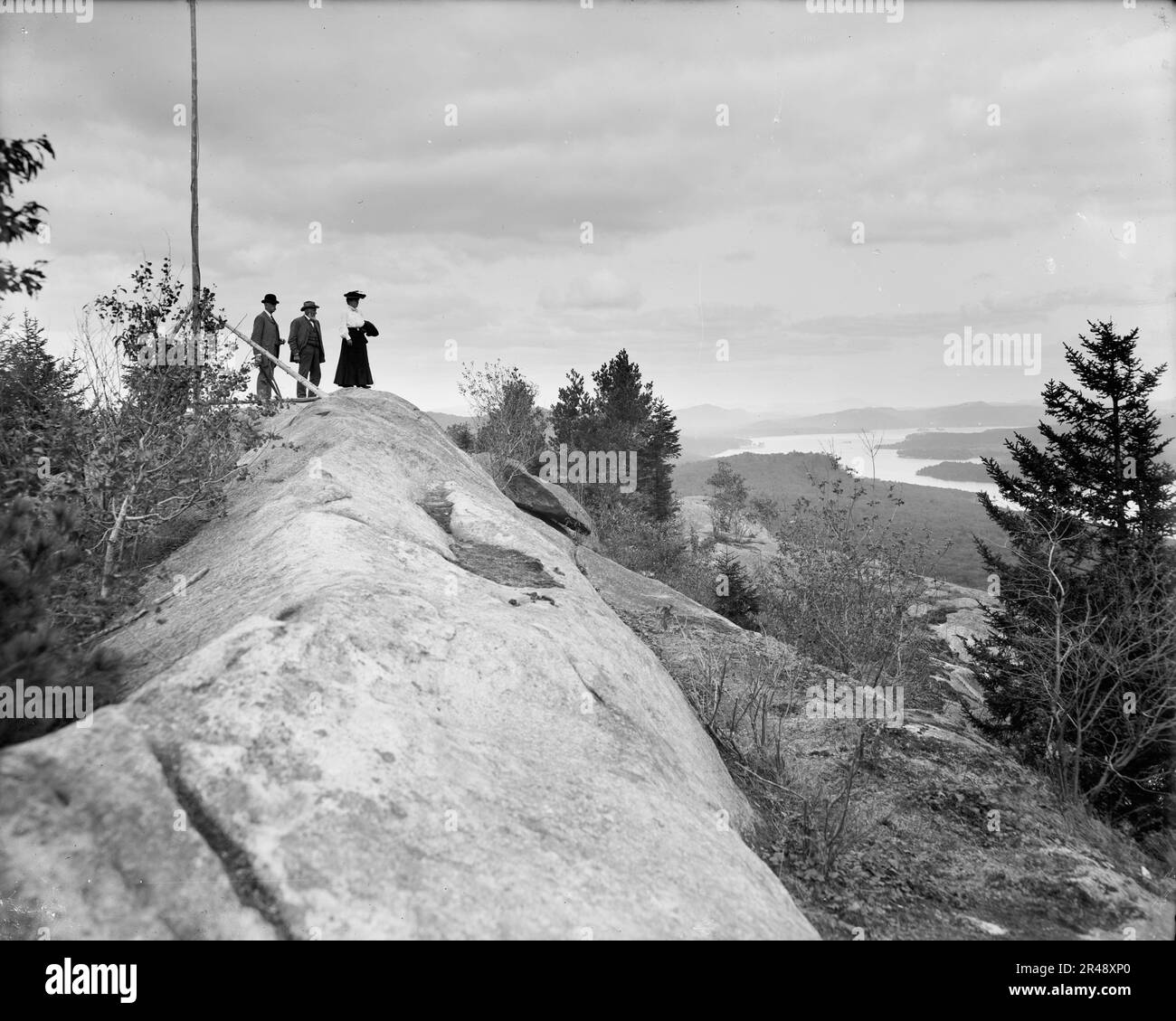 Fulton Chain, östlich von bald Mountain, Adirondack Mts., N.Y., zwischen 1900 und 1905. Stockfoto