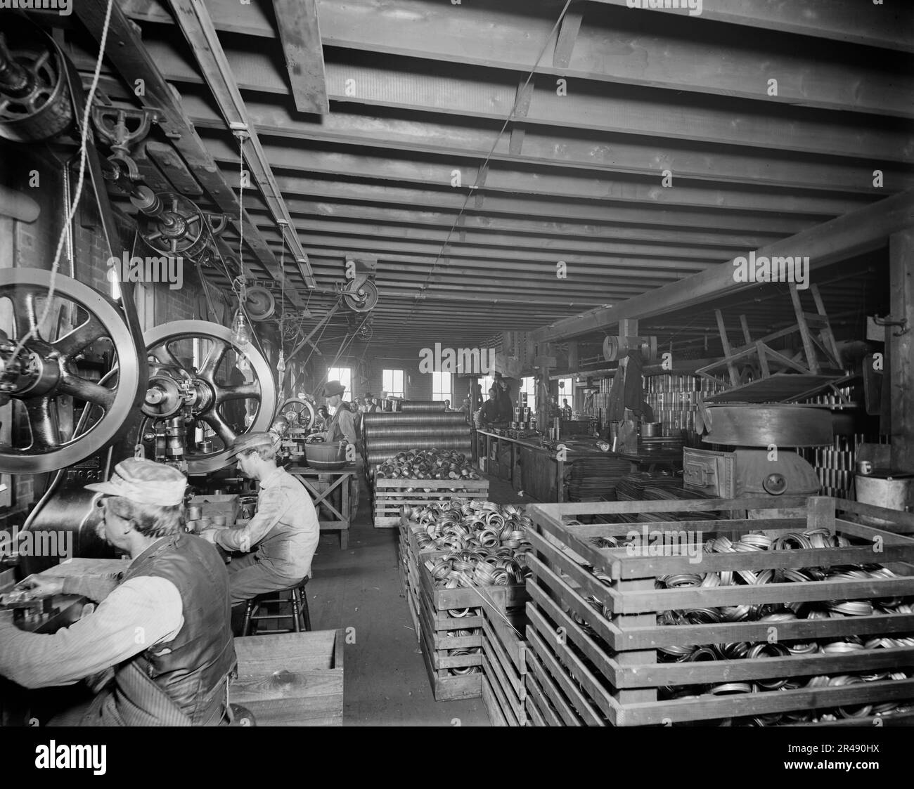 Glazier Oven Company, Tankraum, Chelsea, Michigan, zwischen 1900 und 1910. Stockfoto