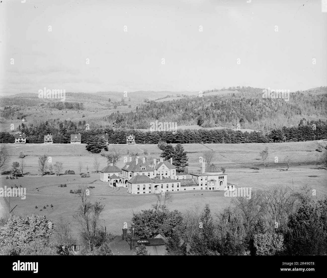 Westlich vom Bartlett Tower, Dartmouth Park, Hannover, N.H., Ca 1900. Stockfoto