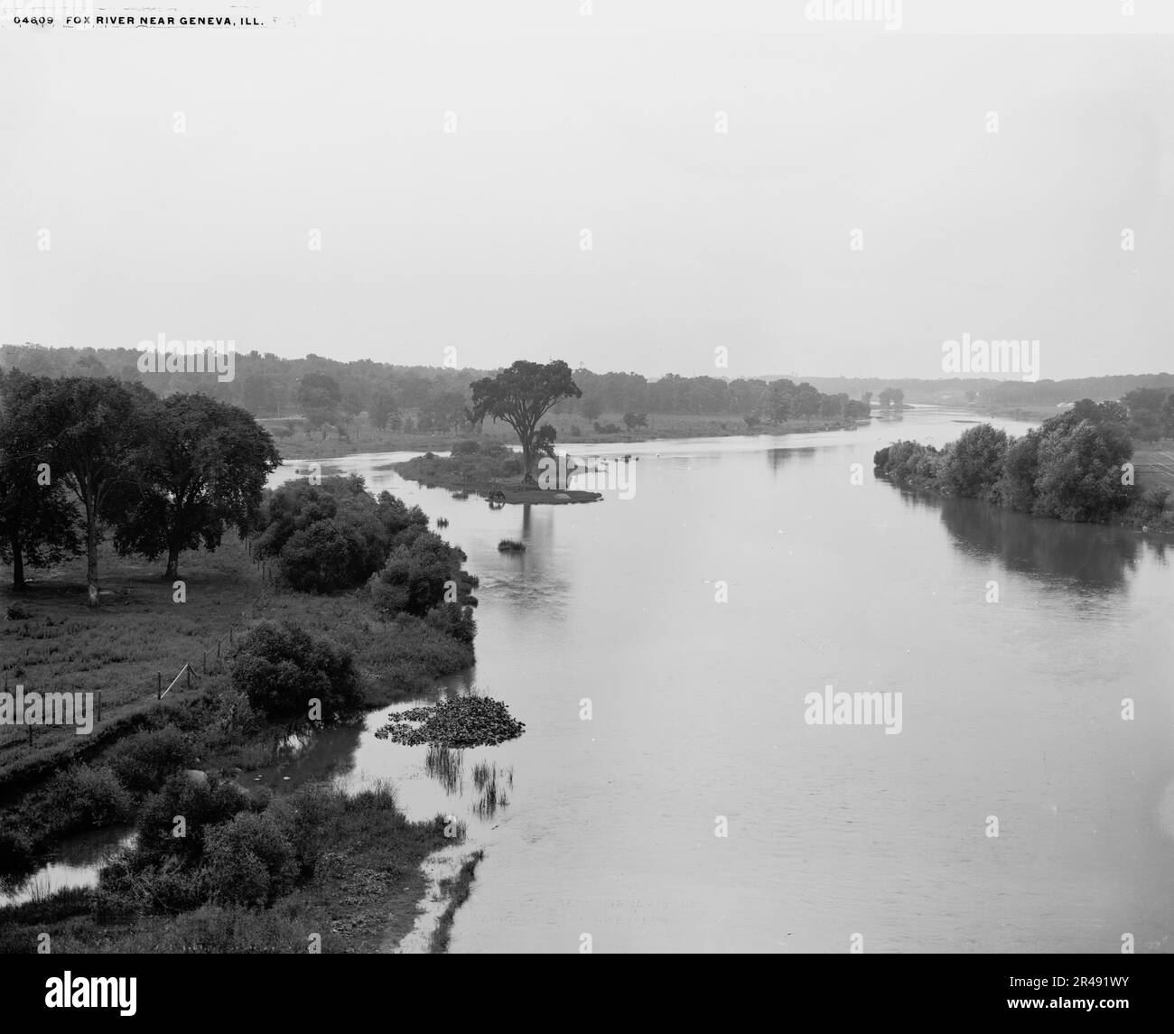 Fox River in der Nähe von Genf, Ill., c.(zwischen 1880 und 1899). Stockfoto