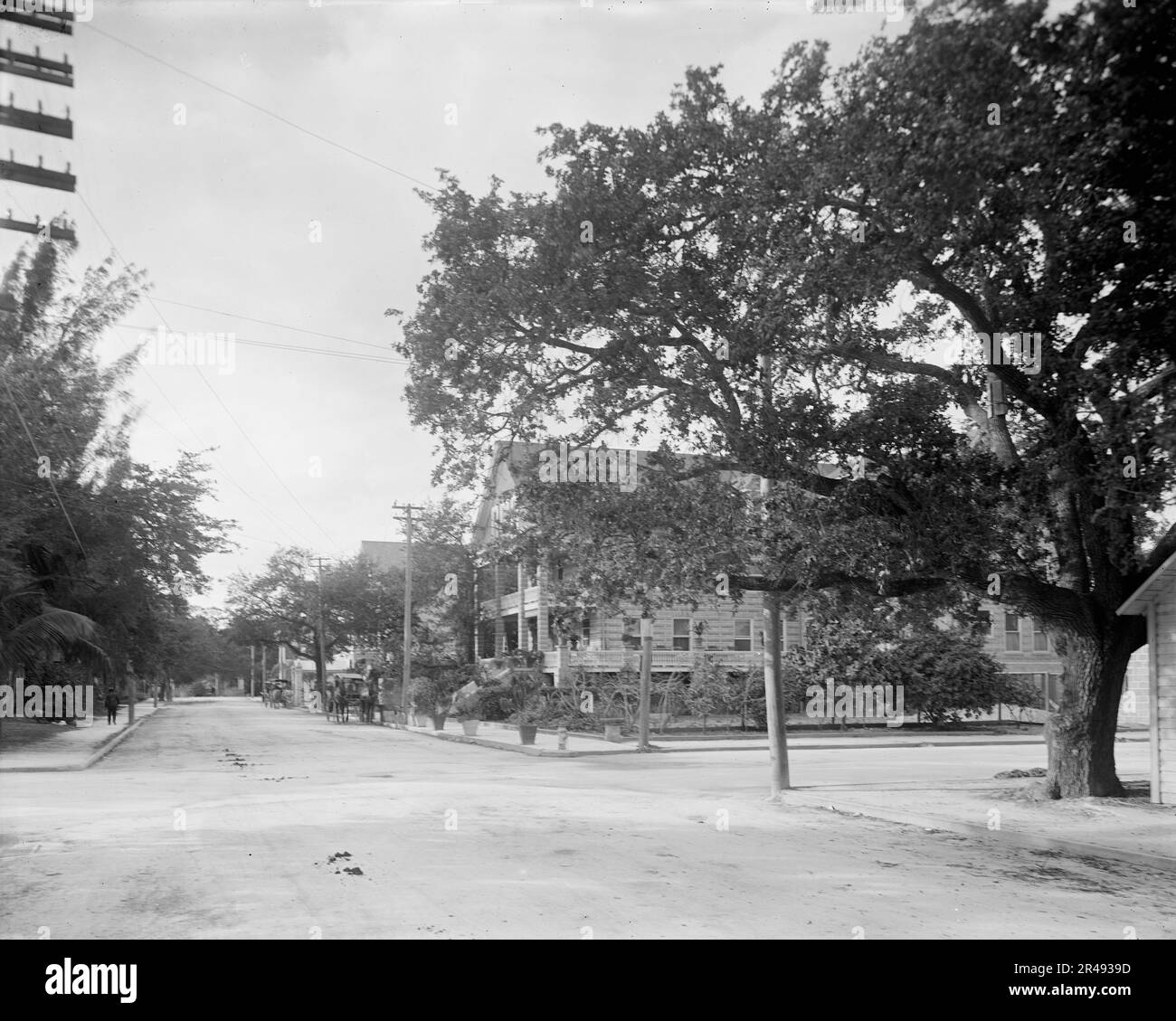 Miami, Florida, Avenue C und Fort Dallas Hotel, zwischen 1900 und 1920. Stockfoto