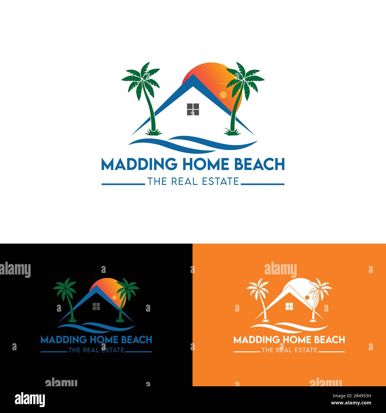 Real Estate Logo Design in Vektorvorlage Stock Vektor