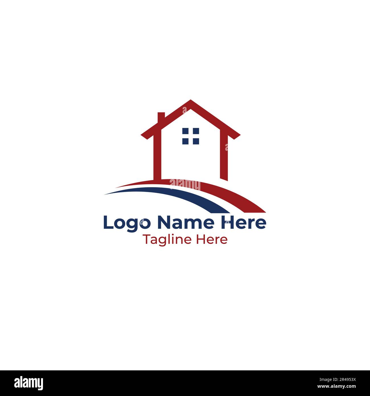 Real Estate Logo Design in Vektorvorlage Stock Vektor
