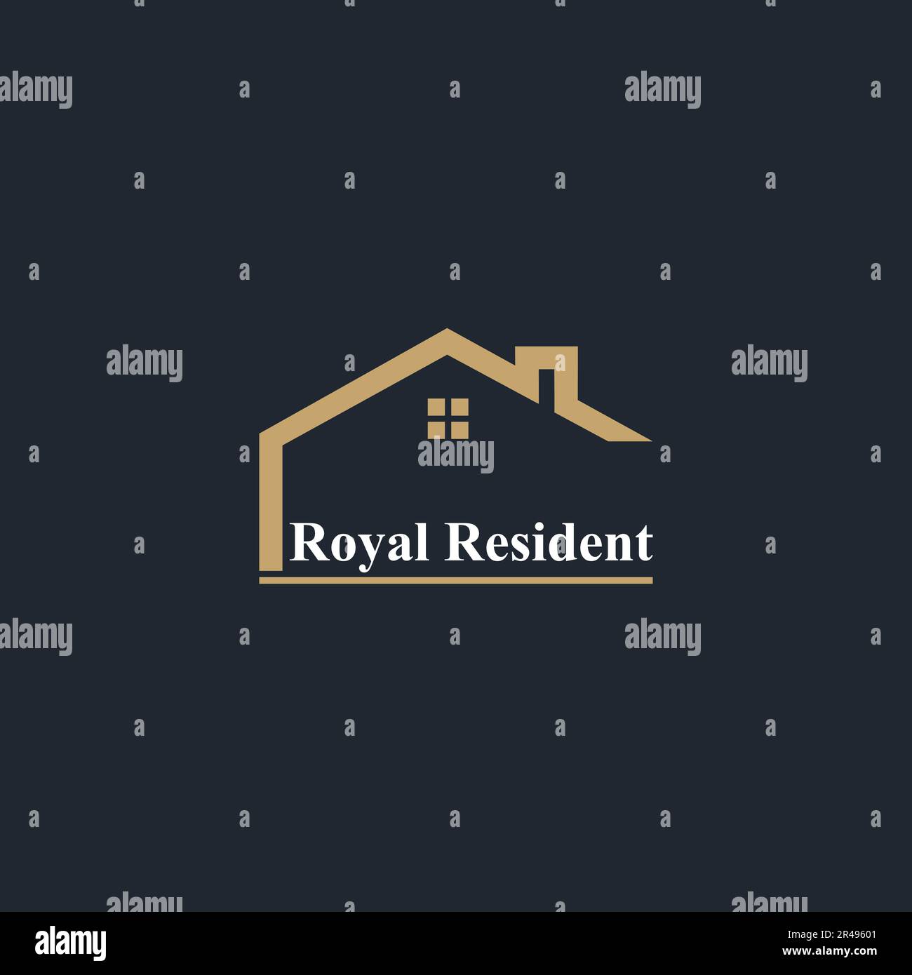 Real Estate Logo Design in Vektorvorlage Stock Vektor