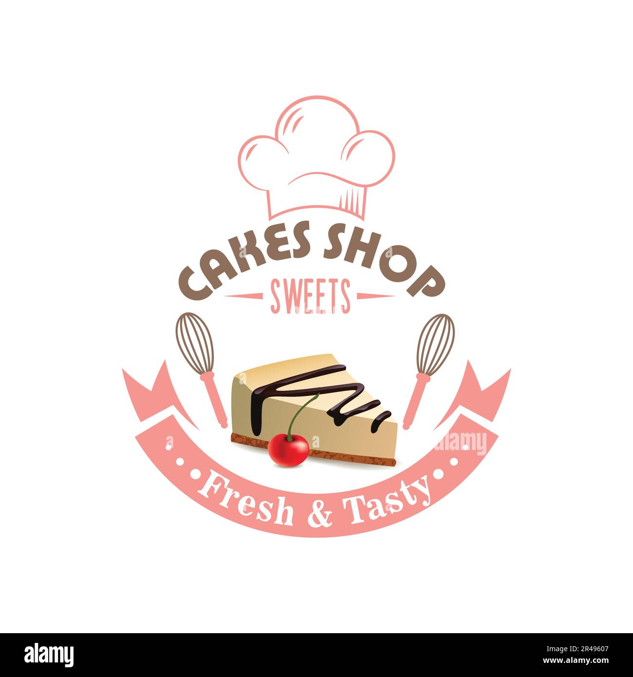 Köstliches Bäckerei-Logo und Business-Logo-Design in Vektorvorlage für Lebensmittelunternehmen Stock Vektor