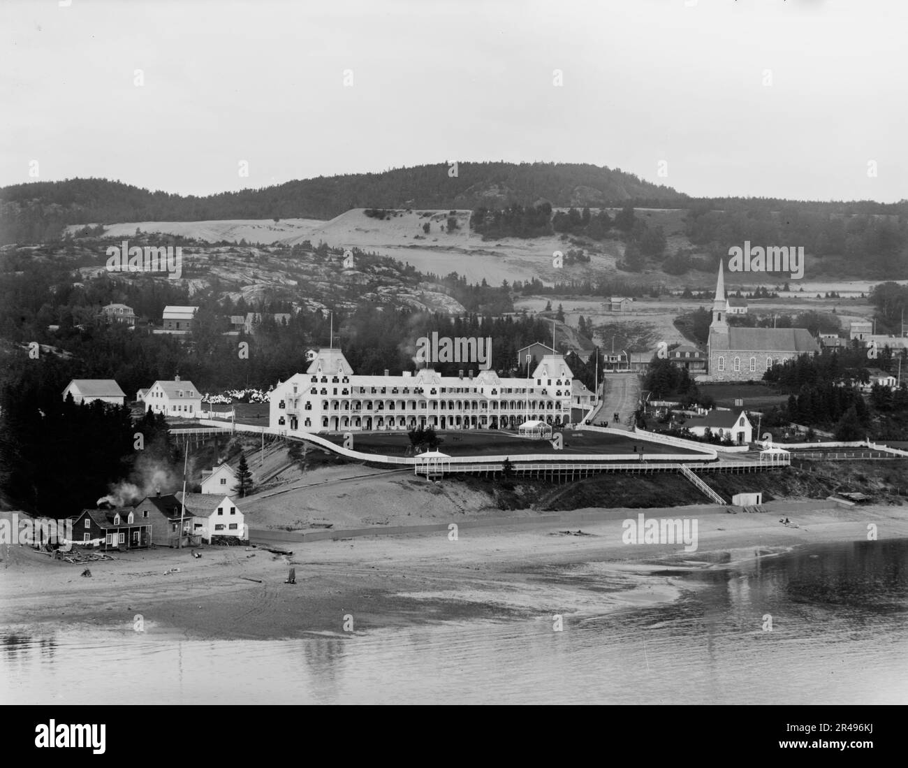 Tadousac (d. h. Tadoussac) Hotel, Tadousac [sic], St. Lawrence River, zwischen 1900 und 1906. Stockfoto