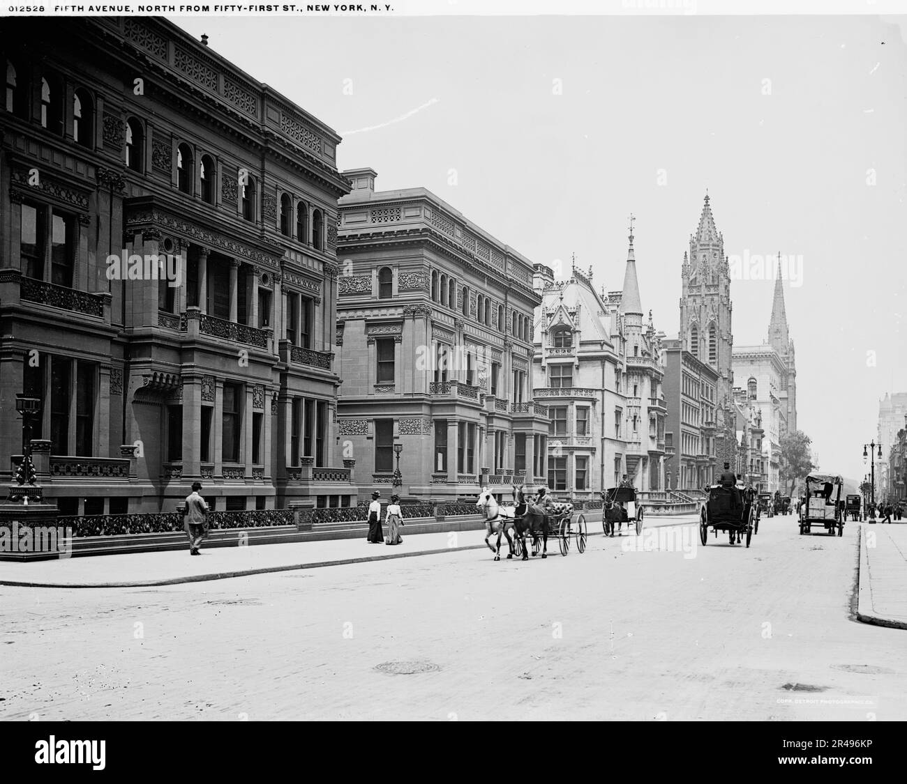 Fifth Avenue, nördlich von Fifty-First St., New York, N.Y., zwischen 1900 und 1906. Stockfoto