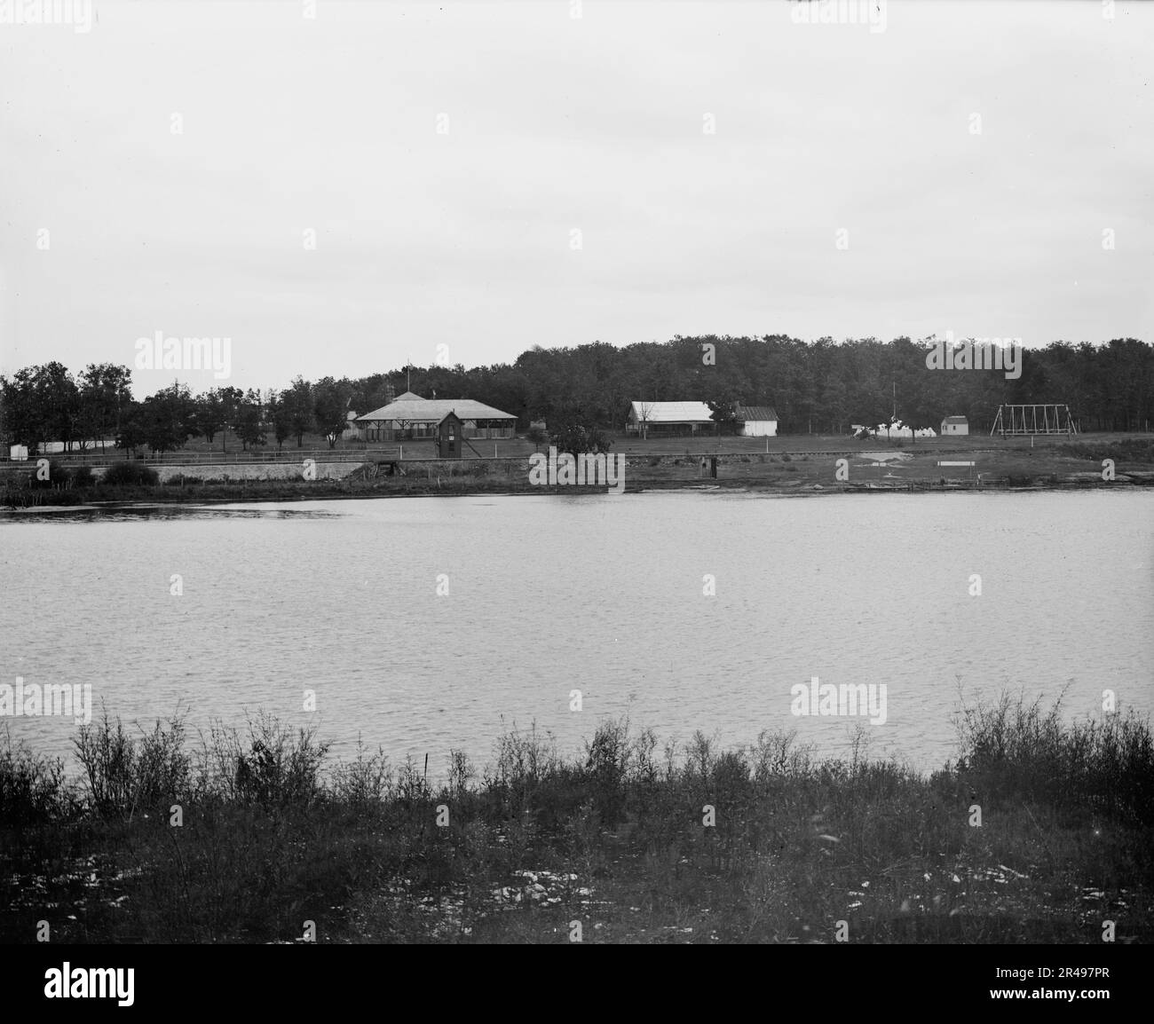 Laurelwood Park, Batavia, Illinois, zwischen 1880 und 1899. Stockfoto