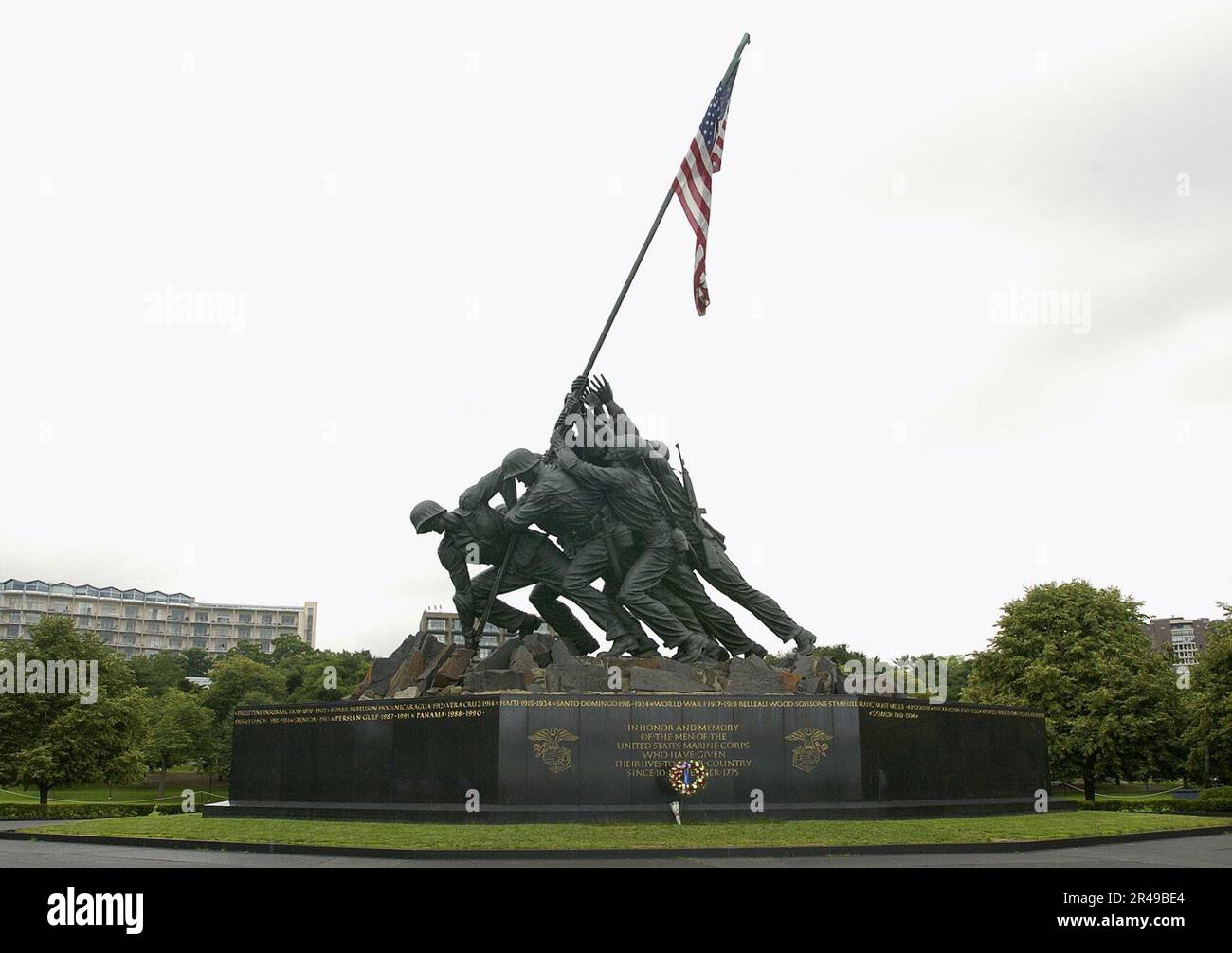 US Navy das Marine Corps war Memorial ist ein Symbol der Wertschätzung dieser dankbaren Nation für die ehrenwerten Toten der USA Marinekorps Stockfoto
