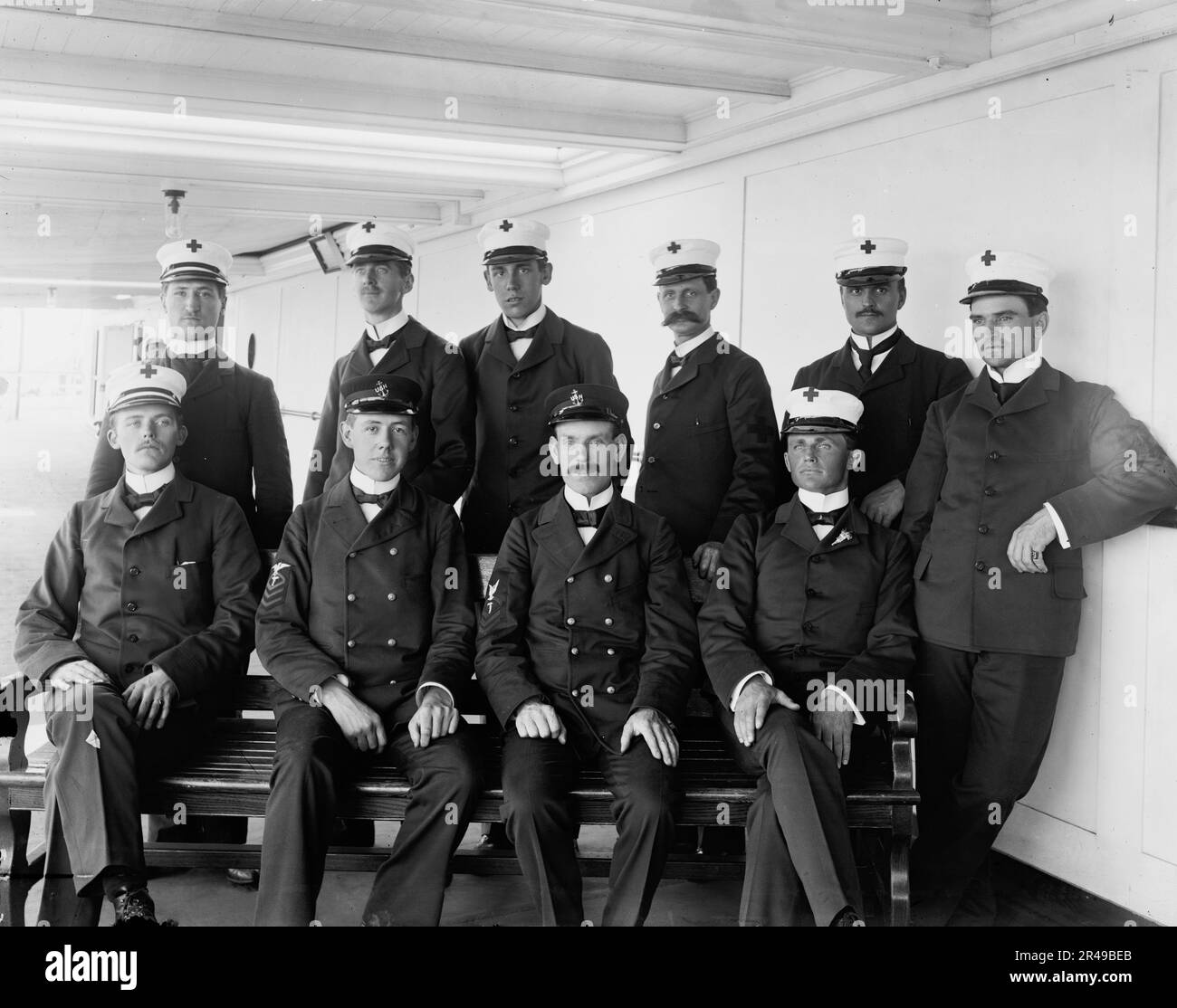 U.S.S. Trostapothekare und Krankenschwestern, 1898. Stockfoto