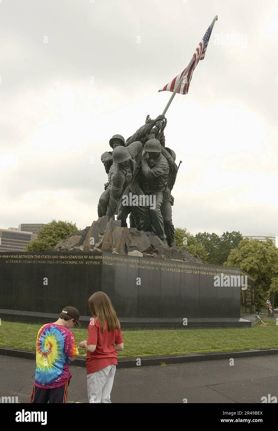 US Navy das Marine Corps war Memorial ist ein Symbol der Wertschätzung dieser dankbaren Nation für die ehrenwerten Toten der USA Marinekorps Stockfoto