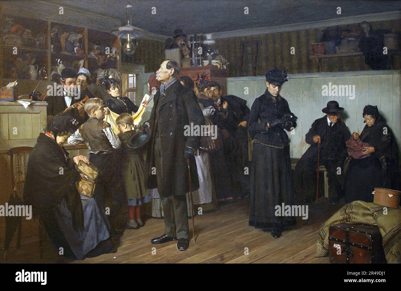 Beim Pfandleiher, 1893. Stockfoto
