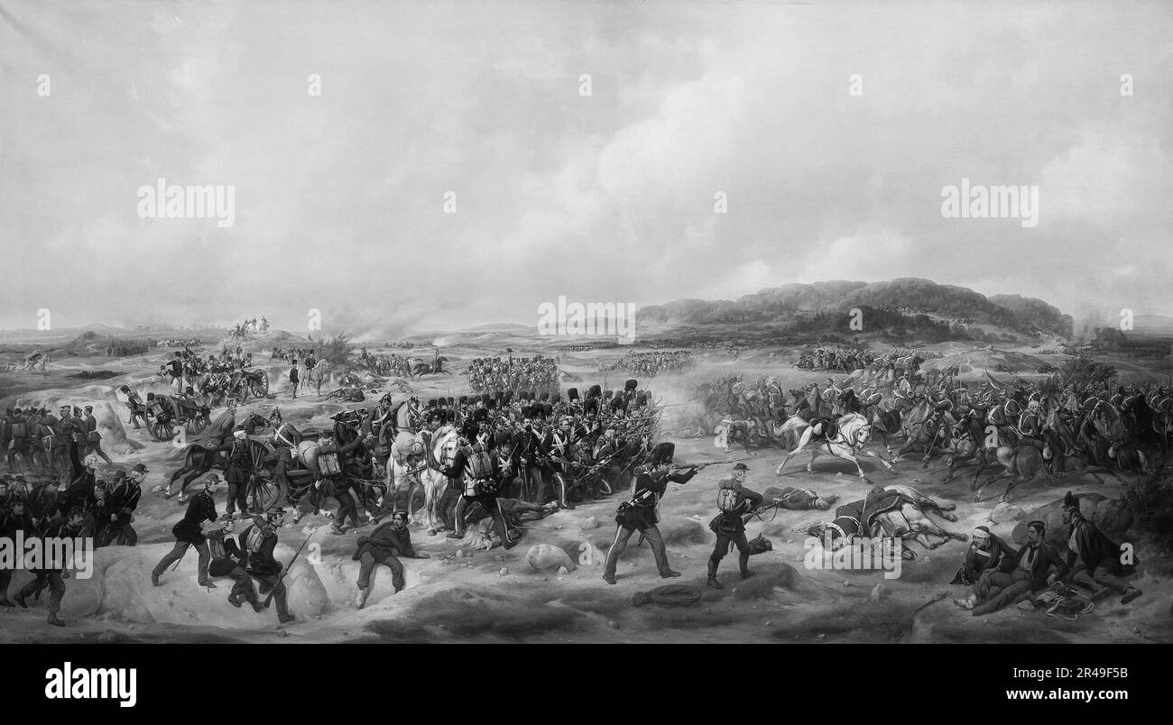 Schlacht von Isted, 25. Juli 1850, 1854. Stockfoto