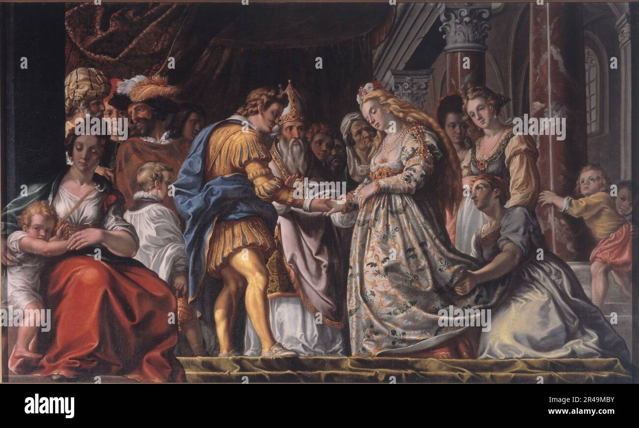 Ein Betrothal, 1619-1622. Stockfoto