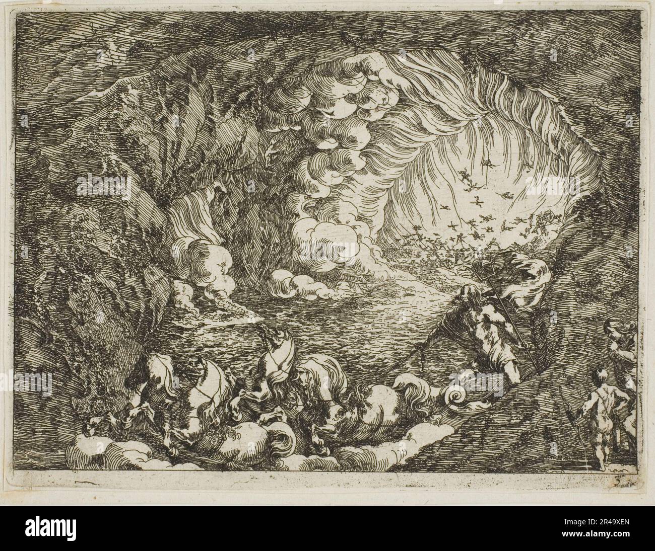 Apokalyptische Vision mit Seegöttern, n.d. Stockfoto